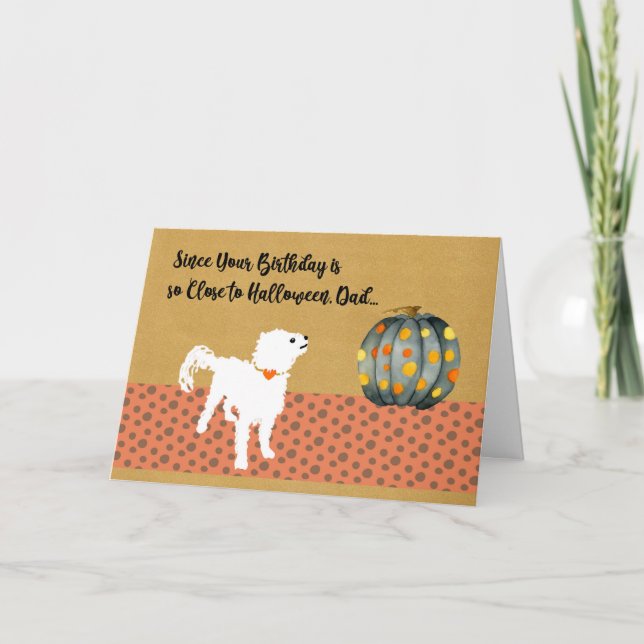 Birthday Card for Dad from Pet Dog (Front)