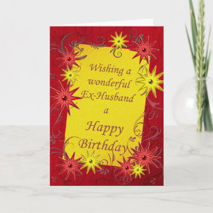 Birthday card for ex-husband