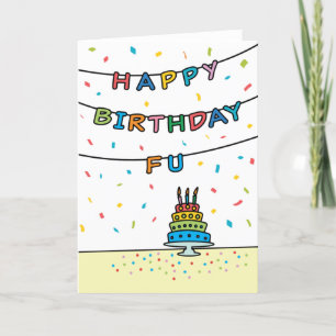 Birthday Card for Fu