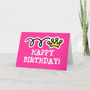 Birthday card for girl