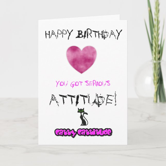 Birthday card for girls - can be customised (Front)