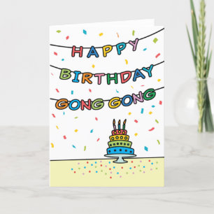 Birthday Card for Gong Gong