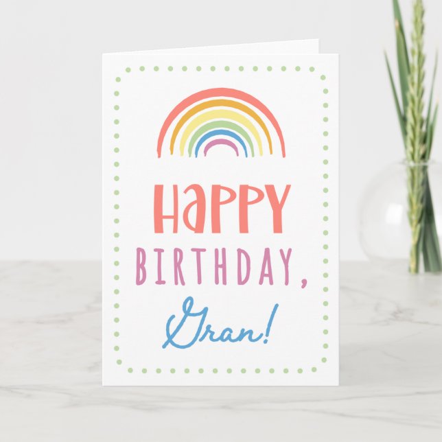 Birthday Card for Gran (Front)