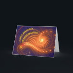 Birthday card for granddaughter<br><div class="desc">Swirling lights shine out from this original art birthday card. See all ages and relationships in my store: http://www.zazzle.com/eggznbeenz</div>