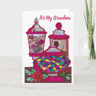 Birthday Card for Grandma - Jelly Bean 1