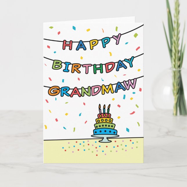 Birthday Card for Grandmaw (Front)