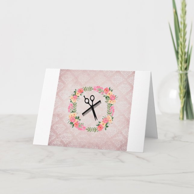 birthday card for hairstylist (Front)