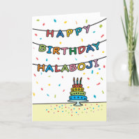Birthday Card for Halaboji