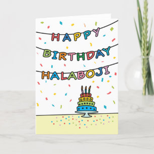 Birthday Card for Halaboji