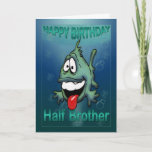 Birthday card for half brother, funky fish<br><div class="desc">Birthday card for half brother,  funky fish</div>