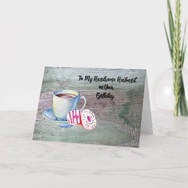 Birthday Card for Handsome Husband (Front)
