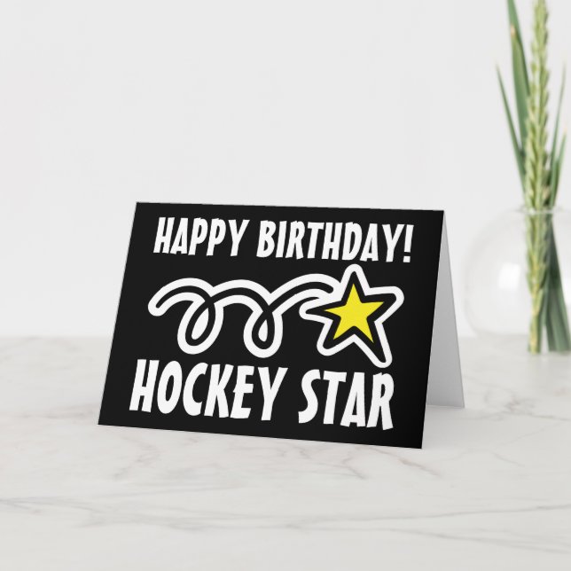 Birthday card for hockey player (Front)