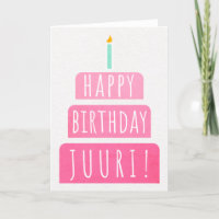 Birthday Card for Juuri