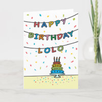 Birthday Card for Lolo