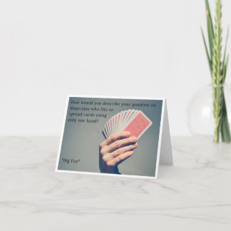 Birthday Card for Magicians - Funny Card Fan