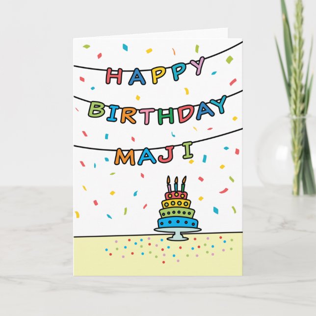 Birthday Card for Maji (Front)
