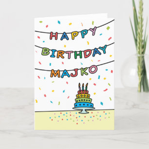 Birthday Card for Majko
