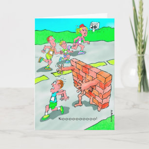Birthday Card for Marathoner - Don't Hit the Wall