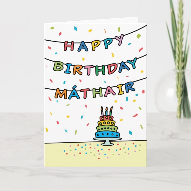 Birthday Card for Máthair (Front)