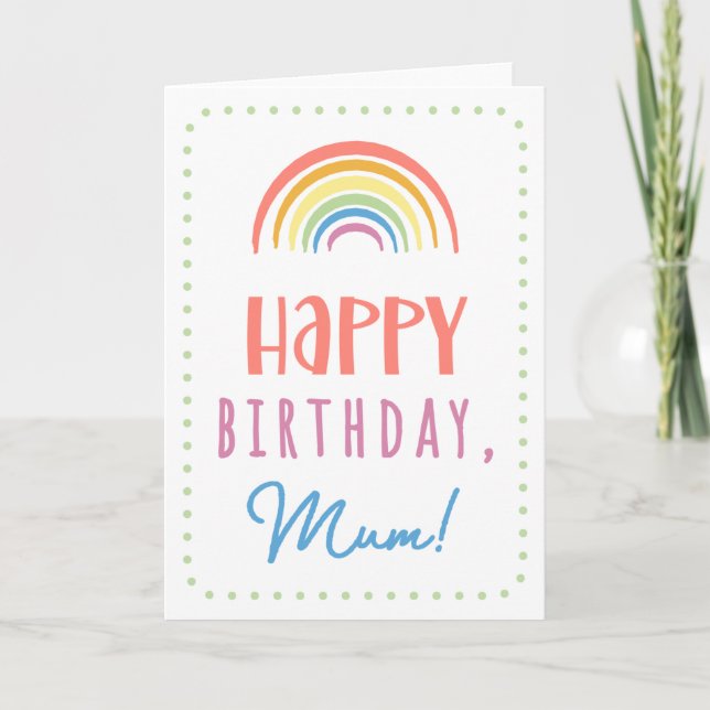 Birthday Card for Mum (Front)