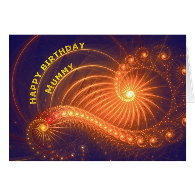 Birthday card for mummy (Front Horizontal)