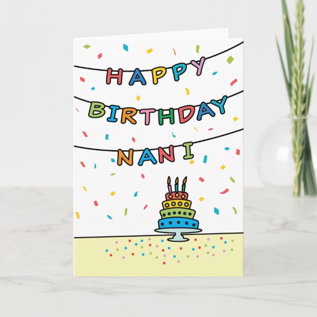 Birthday Card for Nani (Front)