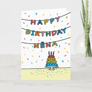 Birthday Card for Nëna