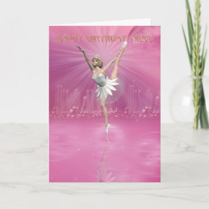 Birthday Card for Niece with Ballet Dancer
