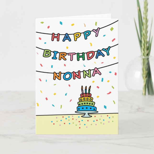 Birthday Card for Nonna (Front)