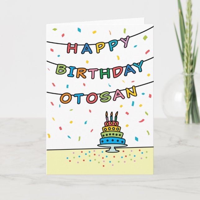 Birthday Card for Otosan (Front)