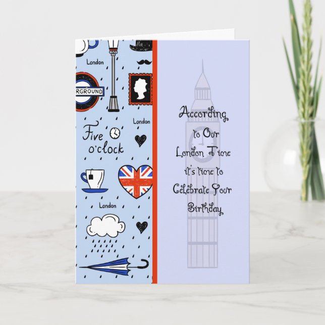 Birthday Card for Person in London (Front)