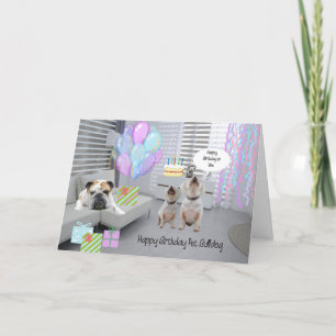 Birthday Card for Pet Bulldog