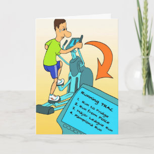 Birthday Card for Runner - Running Trac