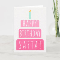 Birthday Card for Safta