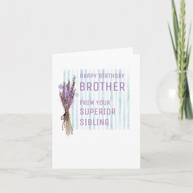 Birthday Card For Sibling (Front)