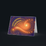 Birthday card for sister<br><div class="desc">Swirling lights shine out from this original art birthday card. See all ages and relationships in my store: http://www.zazzle.com/eggznbeenz</div>