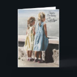 Birthday Card for Sister Special Sister<br><div class="desc">Show your sister how much you love her with this birthday card with a unique painting by James Coates</div>