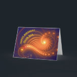 Birthday card for son<br><div class="desc">Swirling lights shine out from this original art birthday card. See all ages and relationships in my store: http://www.zazzle.com/eggznbeenz</div>
