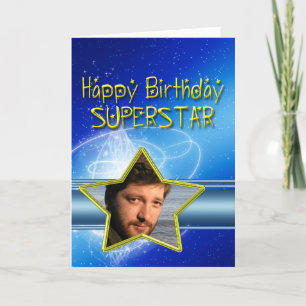 Birthday card for Superstar