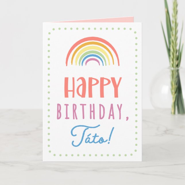 Birthday Card for Táto (Front)