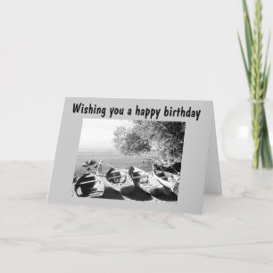 BIRTHDAY CARD FOR THE CANOE ENTHUSIAST