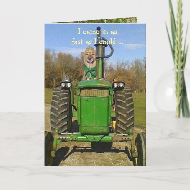 Birthday Card for Tractor Fans (Front)