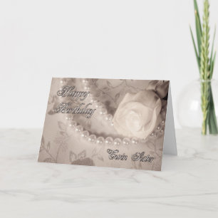 Birthday card for twin sister