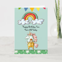 Birthday Card for Two Year Old, or Other Age