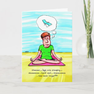 Birthday Card for Yoga Lover - Yoga Chair