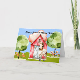 Birthday Card for Young Boy with Pony