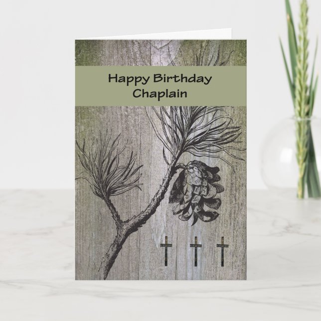 Birthday Card for Your Chaplain, Religious (Front)
