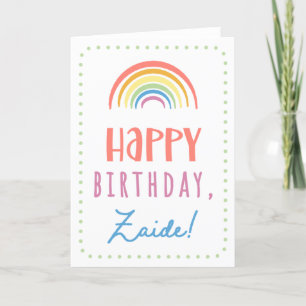Birthday Card for Zaide