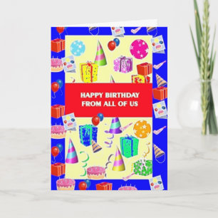 Birthday Card From All Of Us