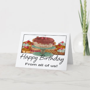 Birthday Card - From All Of Us - Business Birthday